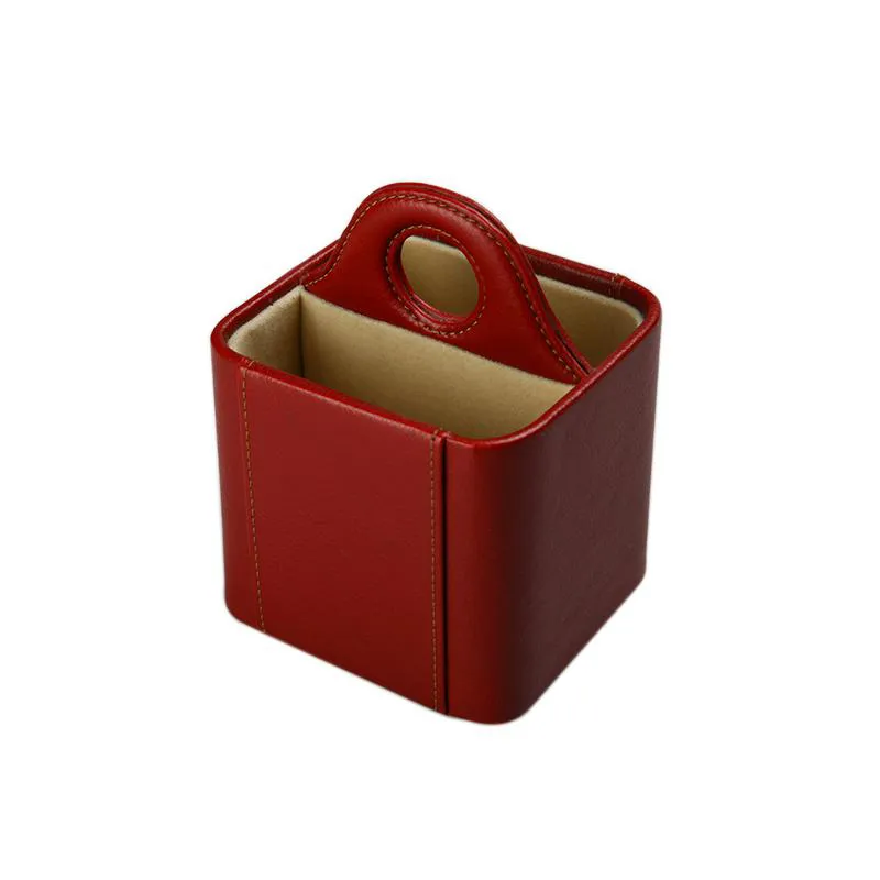 荔枝纹手挽遥控器盒